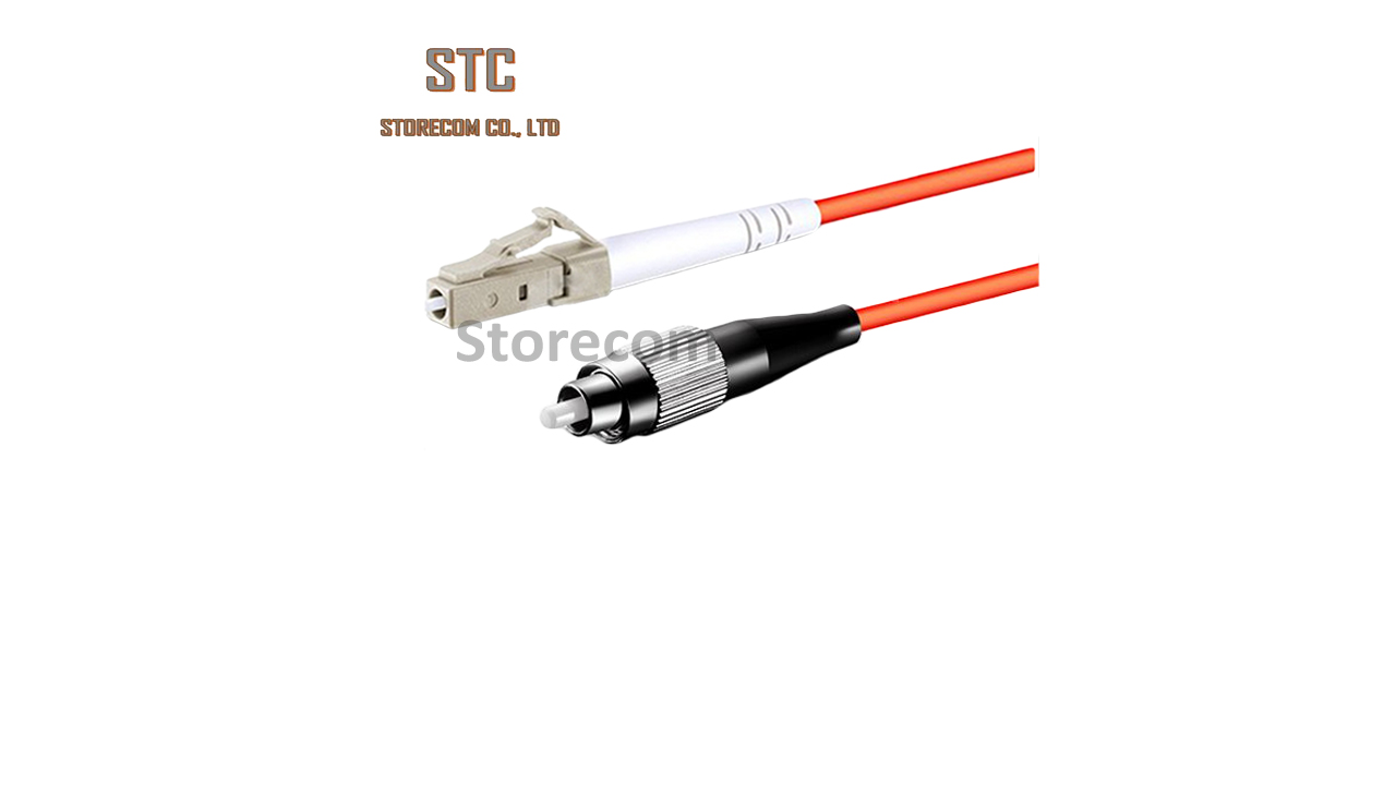 FC-LC Fiber optic patch cord OM2, 50/125μm, Simplex 3.0 mm jacket LSZH