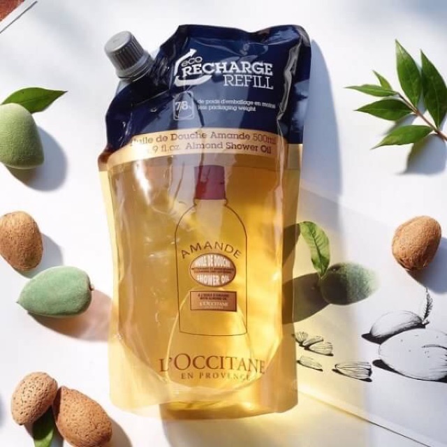 L'Occitane Almond Shower Oil 500 ml. (Eco RefillX