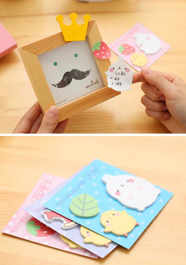 กระดาษบันทึก Molang กับสิ่งของ ชิ้นละ 6 บาท ✔️พร้อมส่ง (🎲สุ่มลาย) Ohwowshop