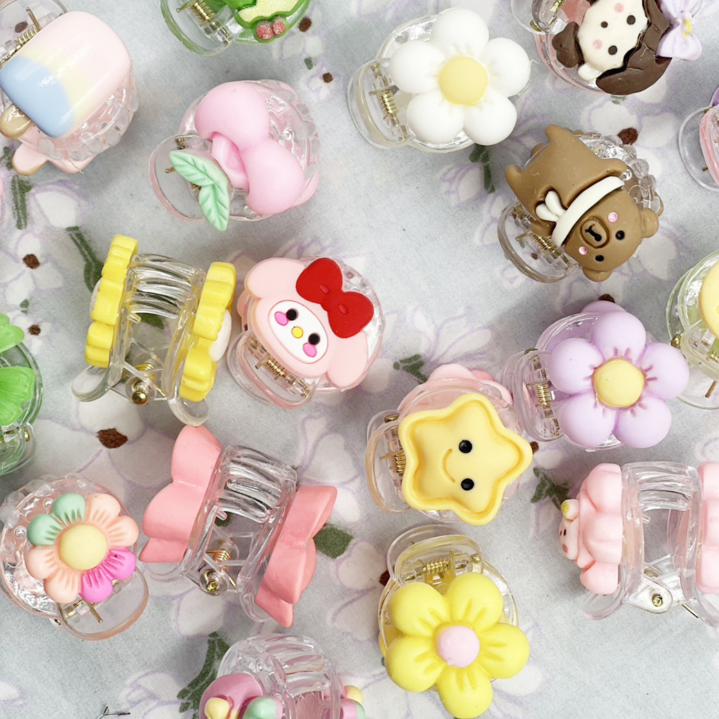 🌸กิ๊บหนีบผมขนาดเล็ก🌼🌈ตัวหนีบผมมินิ สีสันสดใส กิ๊บติดผมตัวการ์ตูน📌คละลาย✔️พร้อมส่งในไทย เครื่องประดับ กิฟติดผม