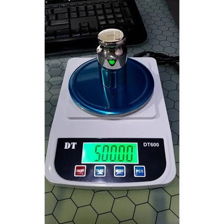 เครื่องชั่งดิจิตอลความละเอียดสูง ตาชั่งแบบความละเอียดสูง 600g ความละเอียด 0.01g จานชั่งขนาดเส้นผ่านศูนย์กลาง 120mm รุ่น DT Series 600g/0.01g
