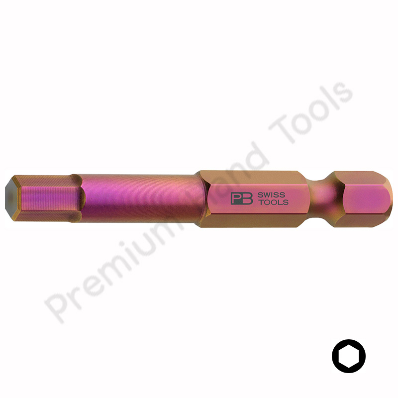 ดอกไขควงลม PB Swiss Tools รุ่น PB E6.210 ปากหกเหลี่ยม ยาว 50 มม.
