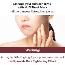 Numbuzin No.3 Tingle-Pore Softening Sheet Mask 27 ml.