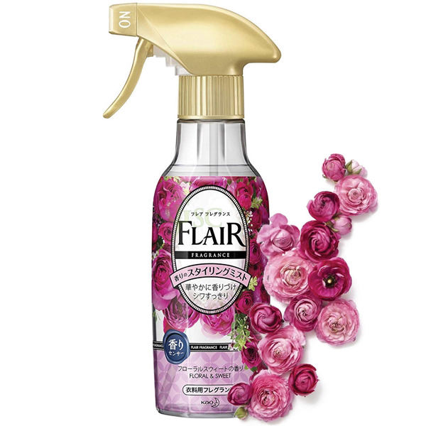 Kao Flair Fragrance Styling Mist 270 ml. # สีชมพู Floral & Sweet กลิ่นผลไม้หอมหวานละมุน