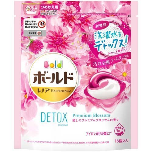 P&G Bold Detox Inspired Gel Ball 3D Refill 16 ลูก #Premium Blossom