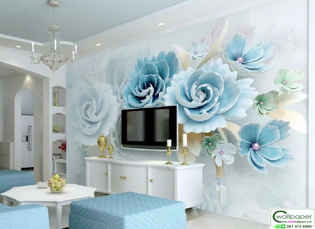 วอลเปเปอร์สั่งพิมพ์ลายดอกไม้ PM-009