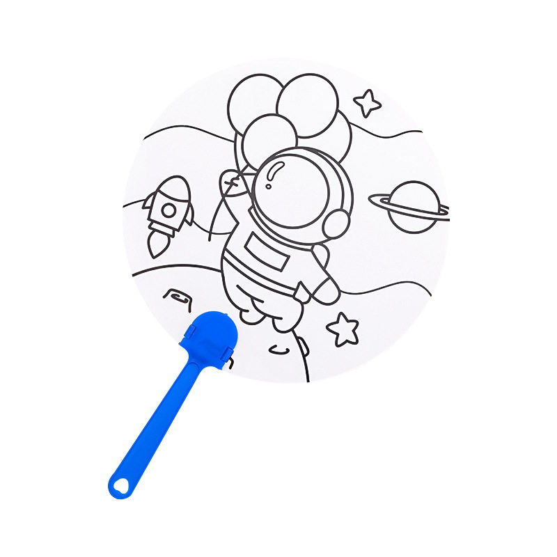 🌈พัดมือศิลปะ🌈ของเล่น พัดรูปทรง🧡ไม่มีสี💙📌เลือกลาย ✅พร้อมส่งในไทย อุปกรณ์ สี ศิลปะ เครื่องเขียน