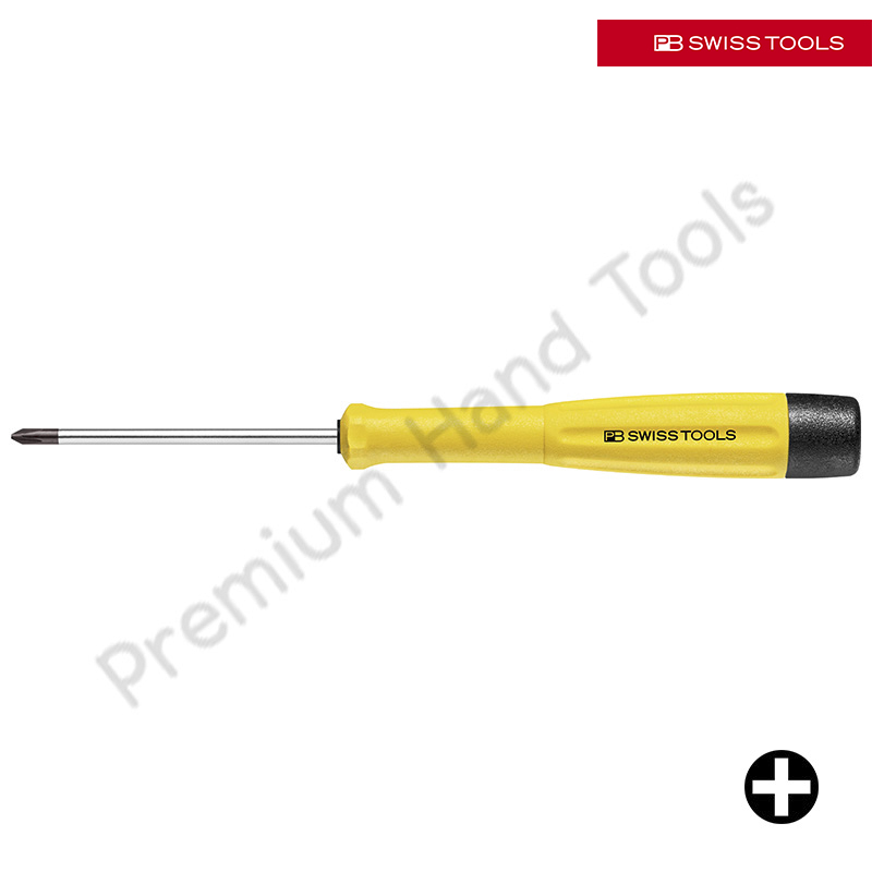 PB Swiss Tools PB 8121 ESD *NEW ITEM ไขควงปากแฉก กันไฟฟ้าสถิตย์ ด้ามยาง หัวด้ามหมุนได้