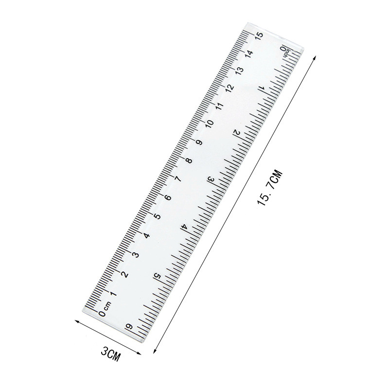 ⭐ไม้บรรทัดใส⭐📏Ruler 15,30 cm✔️ พร้อมส่งในไทย ไม้บรรทัด เครื่องเขียน พลาสติก ของขวัญ ของชำร่วย