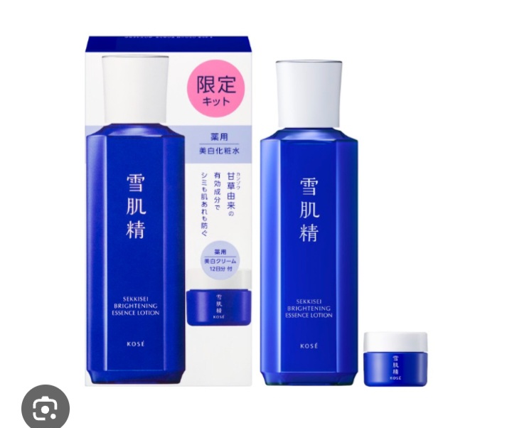Kose Sekkisei Brightening Essence Lotion 200 ml. + Brightening Cream 10 g.