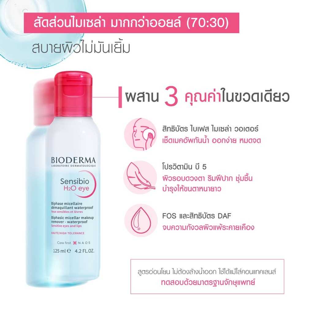 Bioderma Sensibio H2O Eye Remover 125 ml.