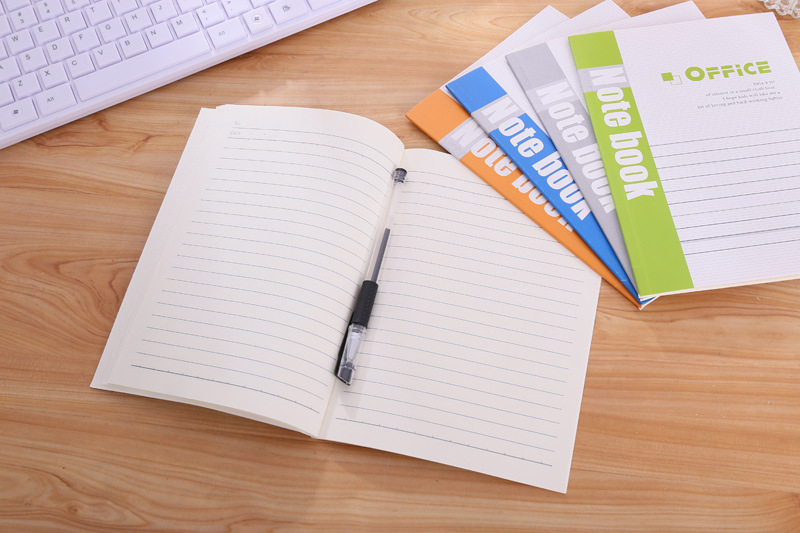 สมุด A5 Note Book ลายเส่น 13.7*19.5 Pcs 38 [สุ่มลาย] ชิ้นละ 7 บาท Ohwowshop เครื่องเขียน