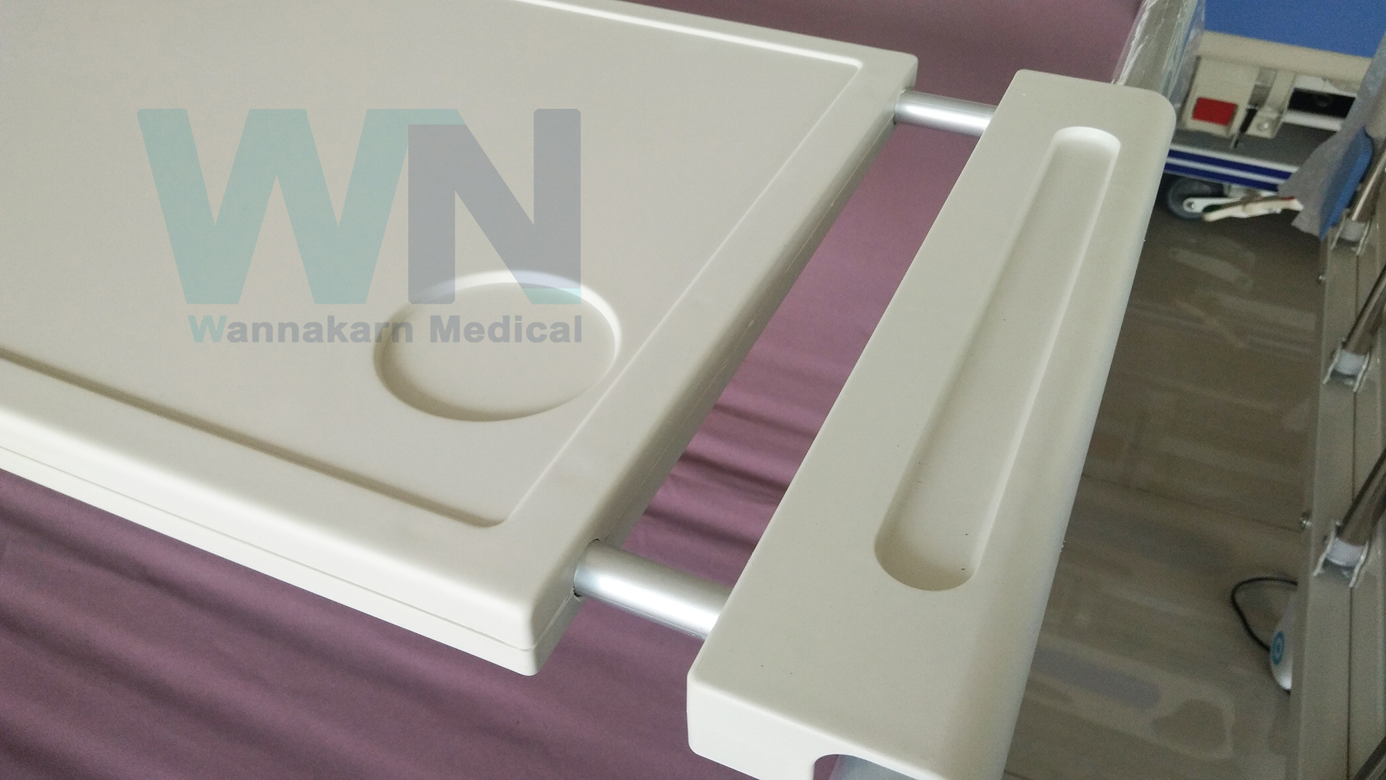 ถาดคร่อมเตียง สำหรับราวสไลด์