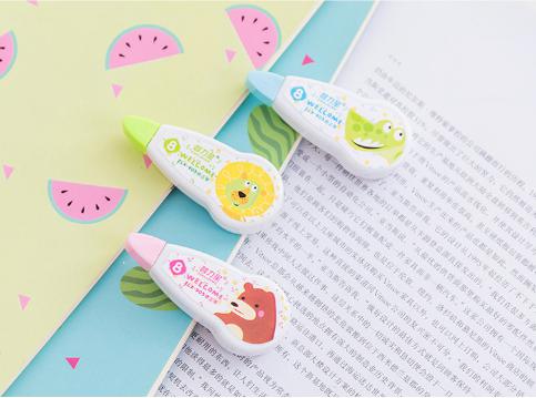 🔥เทปลบคำผิดลายการ์ตูนรวมสัตว์ 8m ✔️พร้อมส่ง (🎲คละลาย) เครื่องเขียน ราคาส่ง อุปกรณ์ลบคำผิด