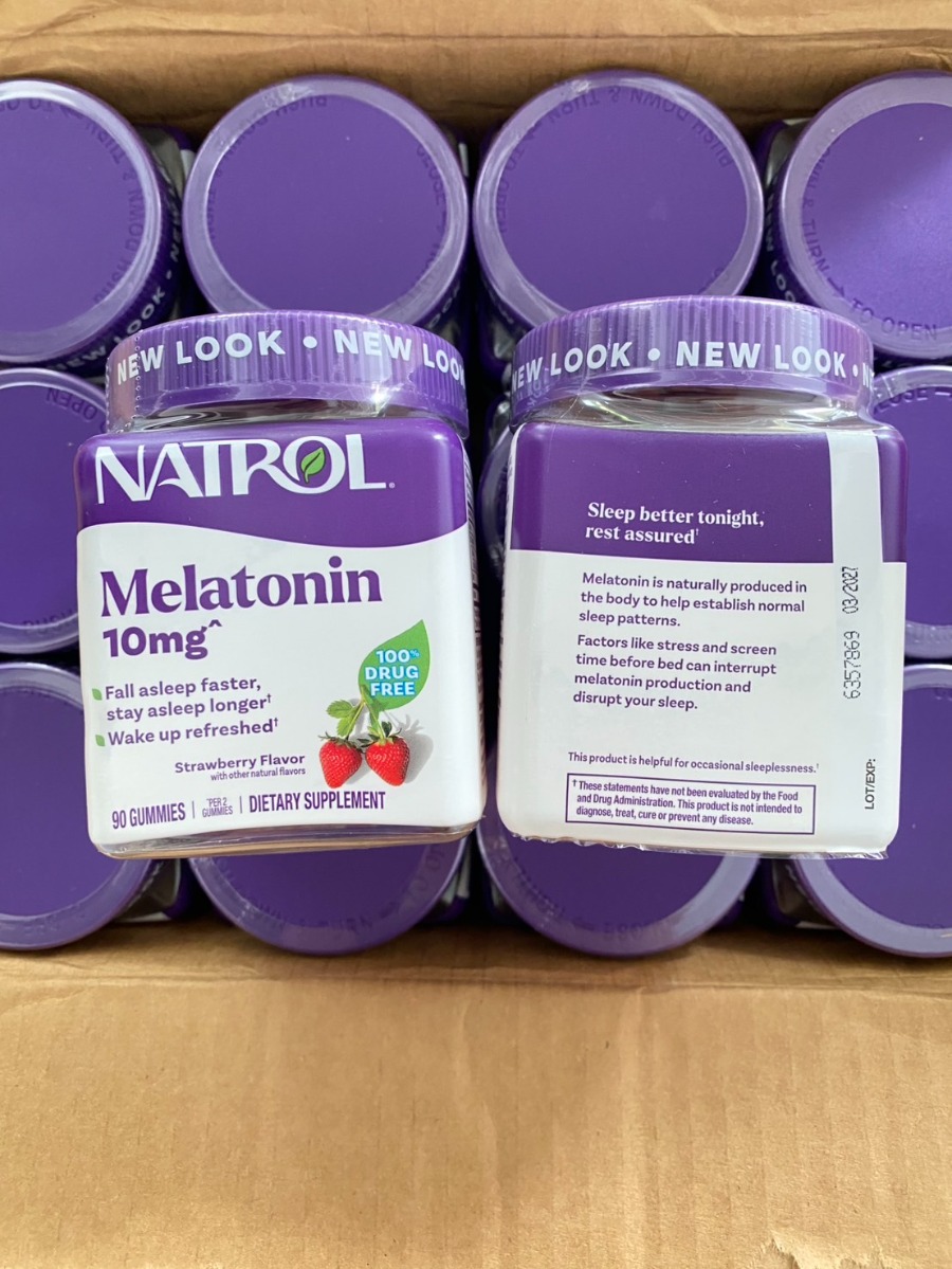 Natrol Gummies Melatonin Strawberry 10 mg. (90 Gummies)