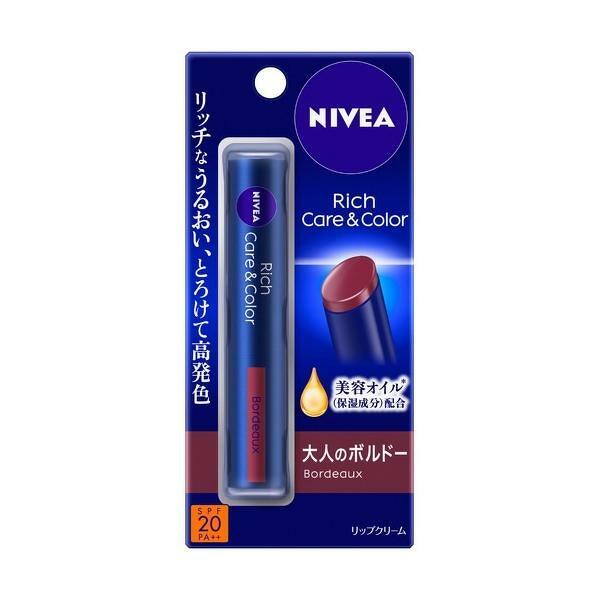 NIVEA Rich Care & Color Lip SPF20 PA++ 2 g.#Bordeaux