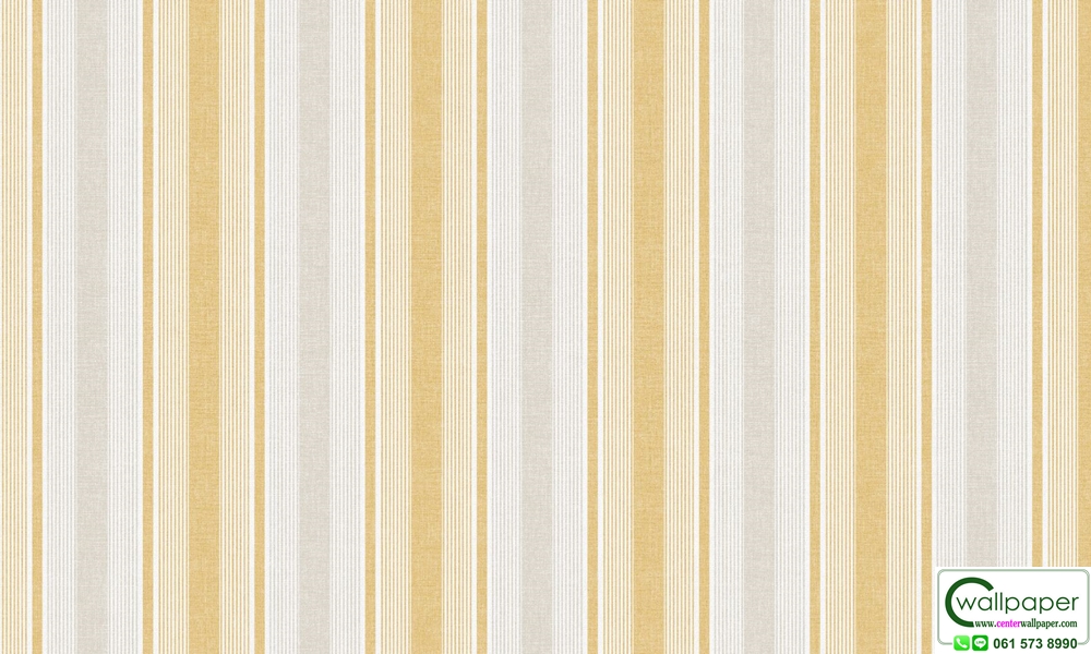 วอลเปเปอร์ลายทางสีทอง สลับสีเทาอ่อน No.88630-4