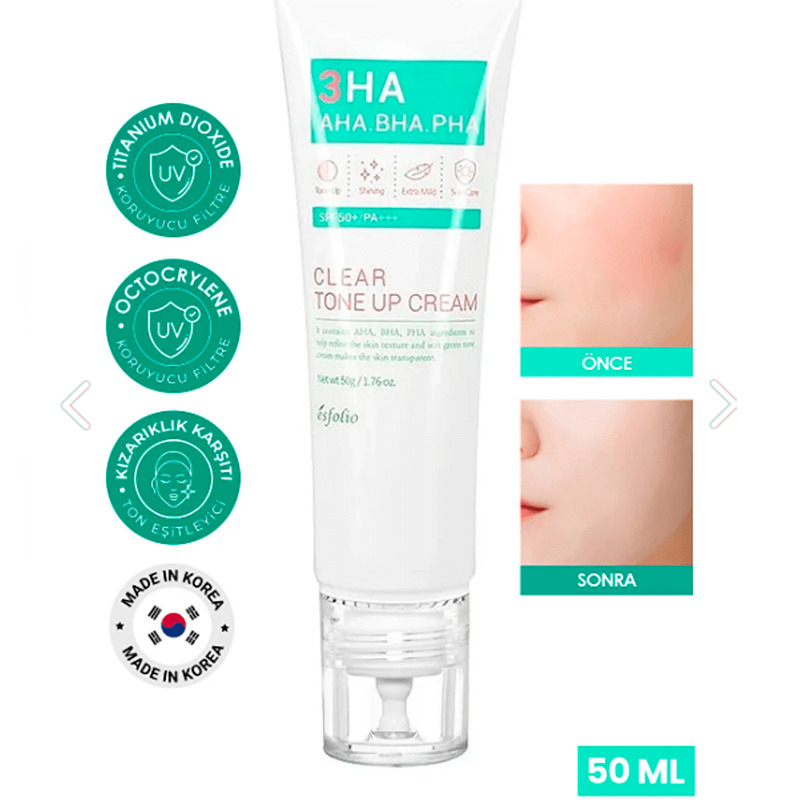 Esfolio 3HA Clear Tone Up Cream 50 g.