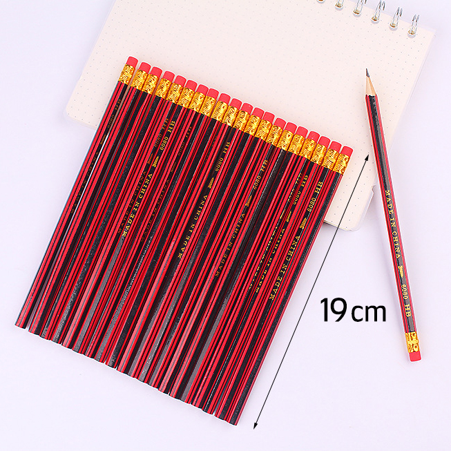 ดินสอแดง-ดำ-ทอง หัวยางลบ ชิ้นละ 2 บาท Ohwowshop