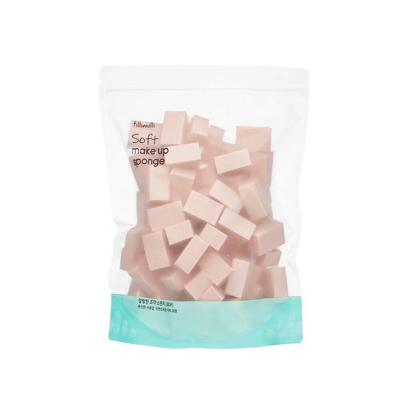 Fillimilli Soft Make Up Sponge 80 ชิ้น ฟองน้ำแต่งหน้าแบบนุ่ม