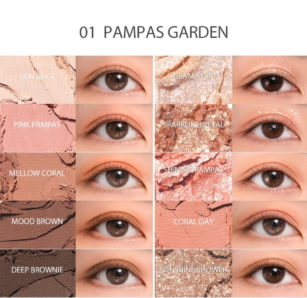 Rom&nd Better Than Palette #01 Pampas Garden