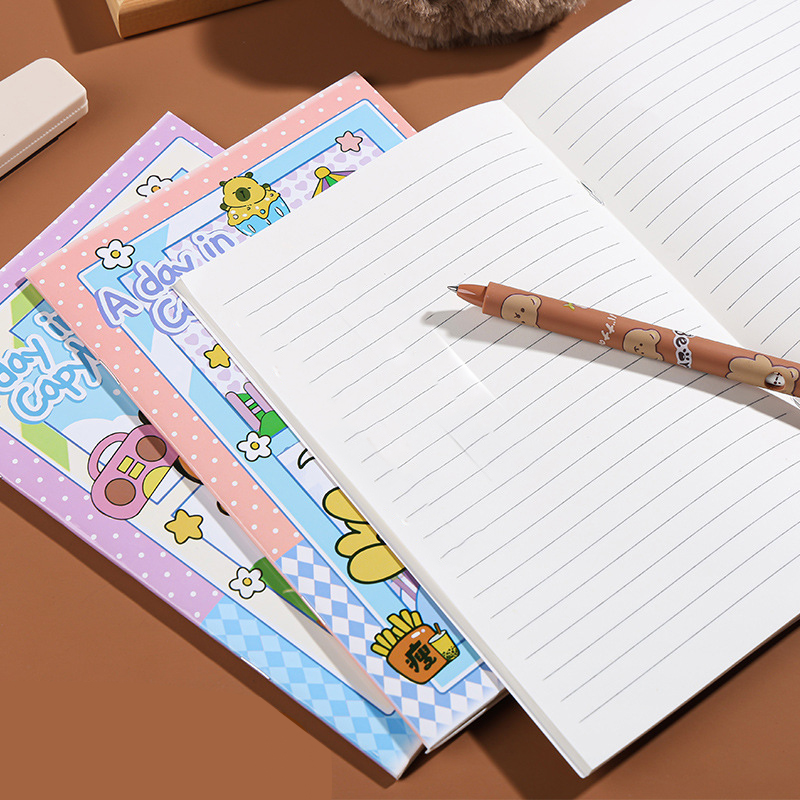 📒 สมุดลายการ์ตูน A5 มีเส้นบรรทัด สมุดโน้ตน่ารัก ใช้จดเรียน จดงาน 📌เลือกลาย✅พร้อมส่ง เขียนไดอารี่ พกพาสะดวก