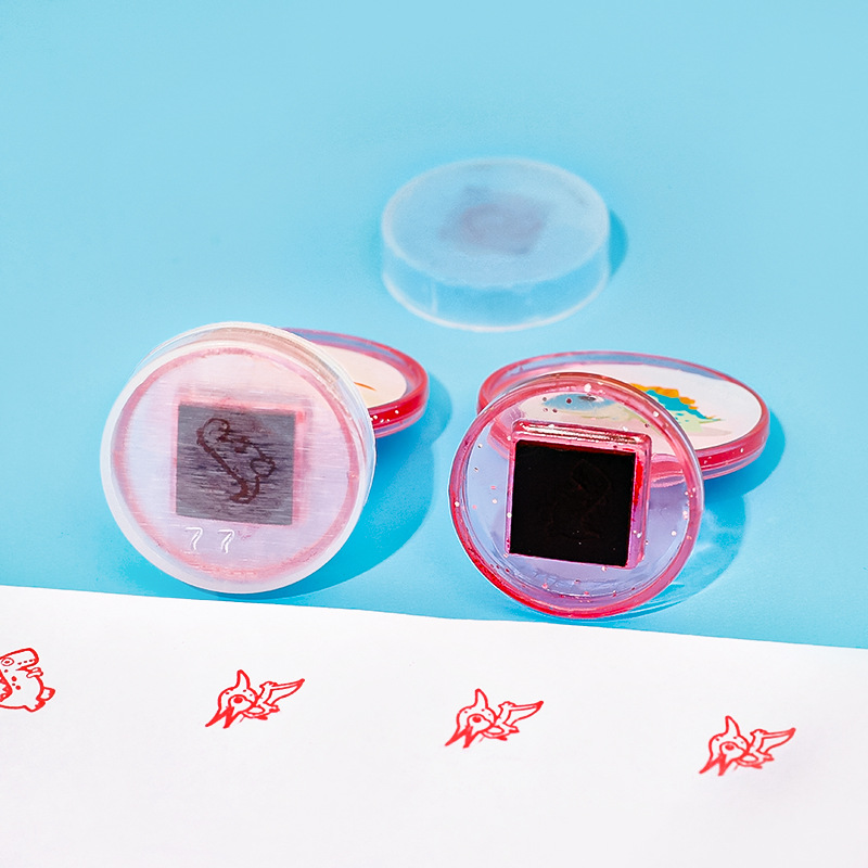 🌈ตรายางลายการ์ตูนหมึกในตัว🌈ปั๊มบัตรสะสมแต้ม📌คละลาย ชิ้นละ 3บาท✅พร้อมส่ง Ohwowshop ตัวปั๊มการ์ตูน หมึกสี เด็กเล็ก