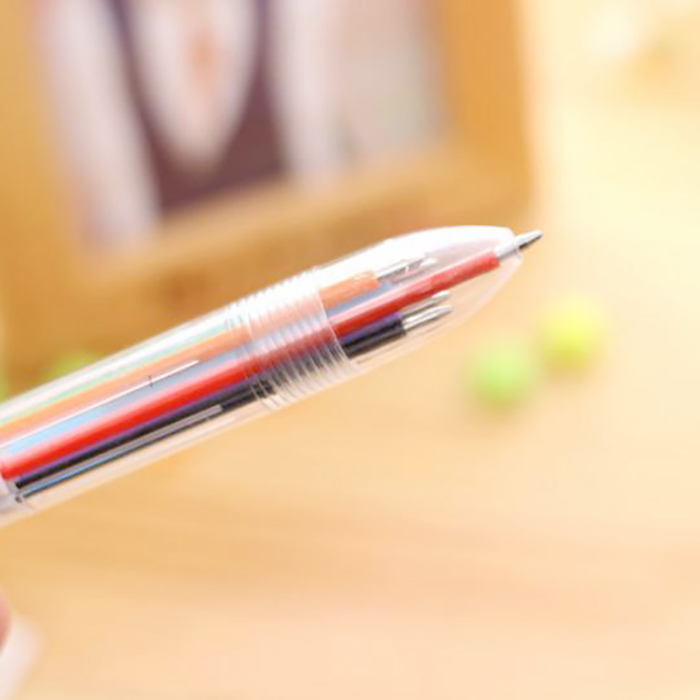 🌈ปากกา 6🌈 สีด้ามใส ราคาด้ามละ 6 บาท ✅พร้อมส่ง Ohwowshop ปากกา เครื่องเขียน ลูกลื่น
