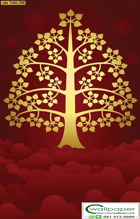วอลเปเปอร์ลายต้นโพธิ์ THAI-251