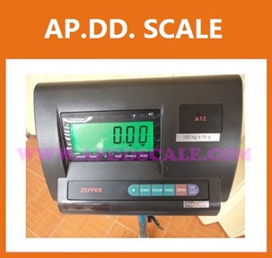 ตาชั่งดิจิตอล เครื่องชั่งดิจิตอล เครื่องชั่งตั้งพื้น 300kg ความละเอียด 50g ZEPPER A12-LB8080-300 platform scale แท่นชั่งขนาด 80 x 80cm