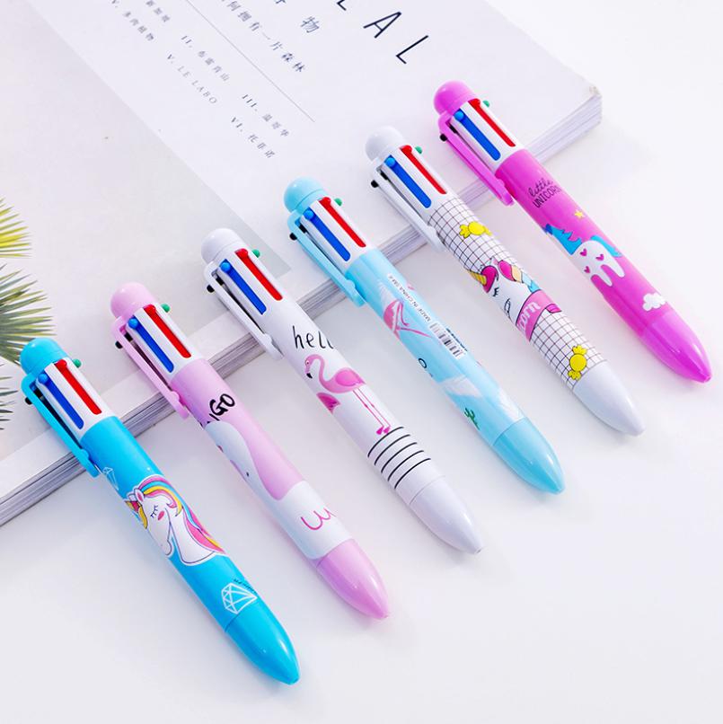 ปากกากด 6 สี ด้ามม้ายูนิคอน ด้ามละ 7 บาท Ohwowshop