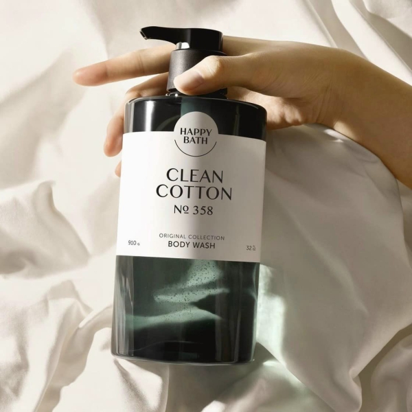 Happy Bath Body Wash 910 g. #No. 358 Clean Cotton