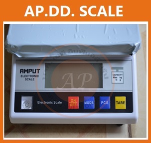 ตาชั่งดิจิตอล เครื่องชั่งดิจิตอล เครื่องชั่งตั้งโต๊ะ Digital Scale 10kg ความละเอียด 0.1g ยี่ห้อ AMPUT รุ่น APTM457A