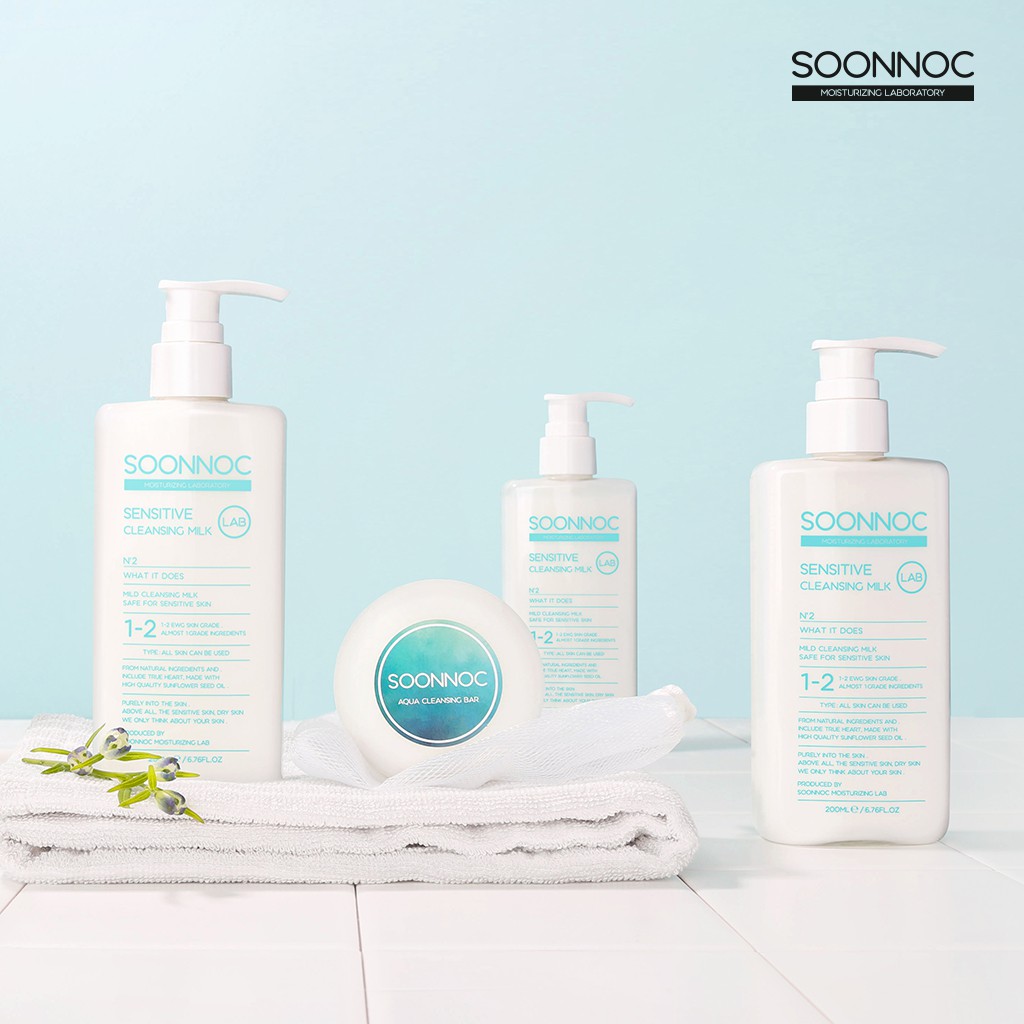 Soonnoc Sensitive Cleansing Milk 200 ml.