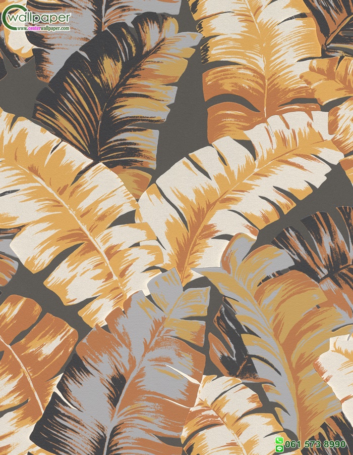 วอลเปเปอร์ติดผนังลายใบกล้วย Tropical