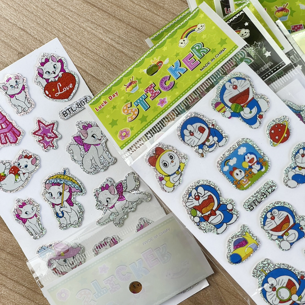 🌈สติกเกอร์นูน🌈การ์ตูนกากเพชรวิววับ(เลือกแบบสินค้า) ✔️พร้อมส่งในไทย สติ๊กเกอร์ สวยงาม ราคาถูก เครื่องเขียน