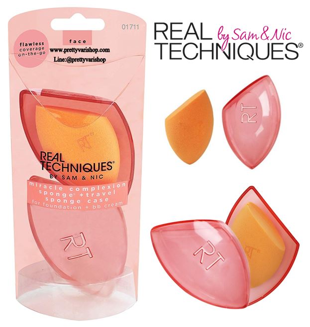Real Techniques Miracle Complexion Sponge + Travel Sponge Case