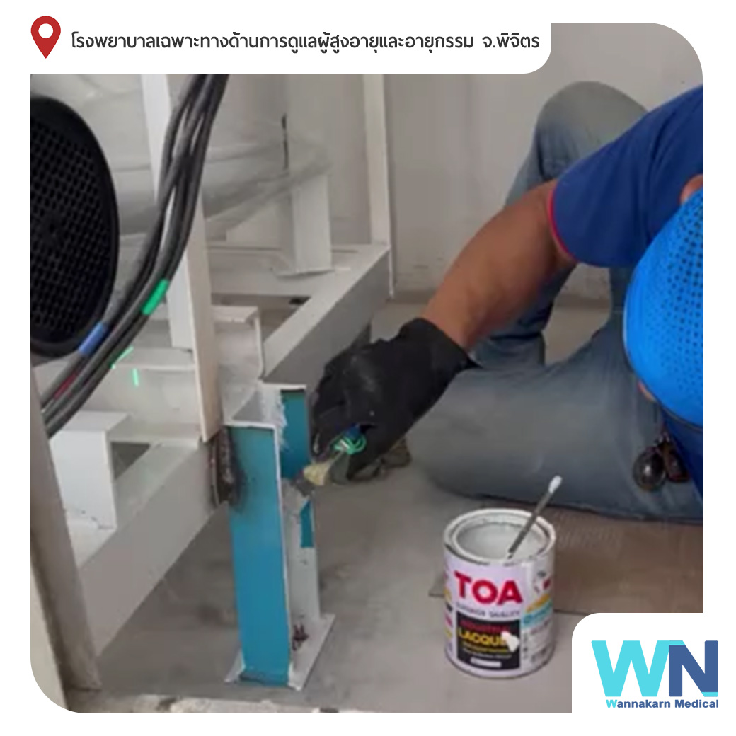 ติดตั้งเครื่องผลิตสุญญากาศทางการแพทย์ Vacuum pump