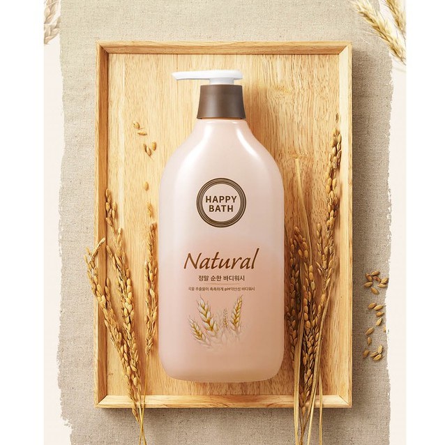 Happy Bath Natural Really Gentle Body Wash 900 ml. #Milky Powder