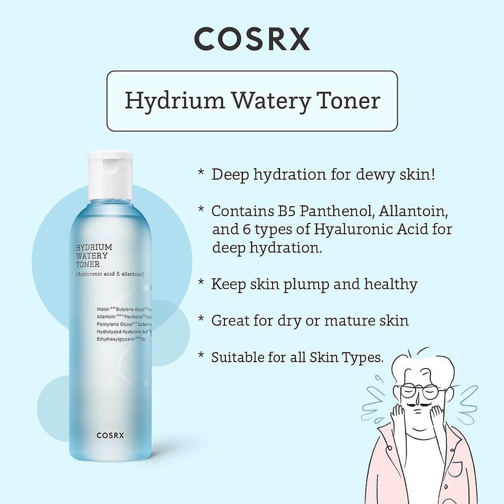 COSRX Hydrium Watery Toner 150 ml.