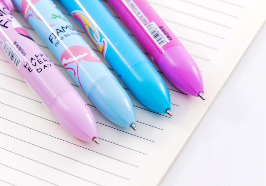 ปากกากด 6 สี ด้ามม้ายูนิคอน ด้ามละ 7 บาท Ohwowshop