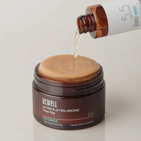 Acwell Licorice pH Balancing Toner Pad 70 Pads