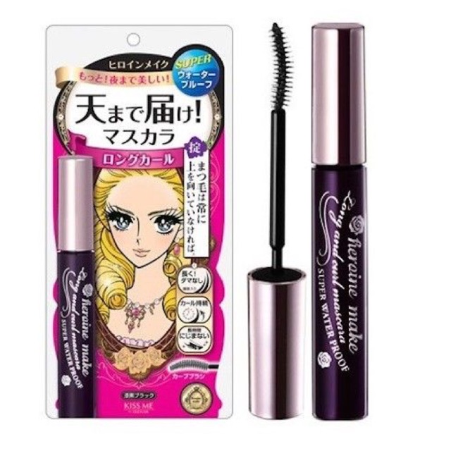 Kiss Me Heroine Make Super Water Proof Long & Curl Mascara #Black