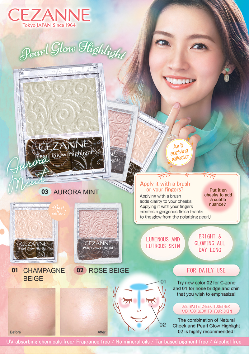 Cezanne Pearl Glow Highlight #03 Aurora Mint