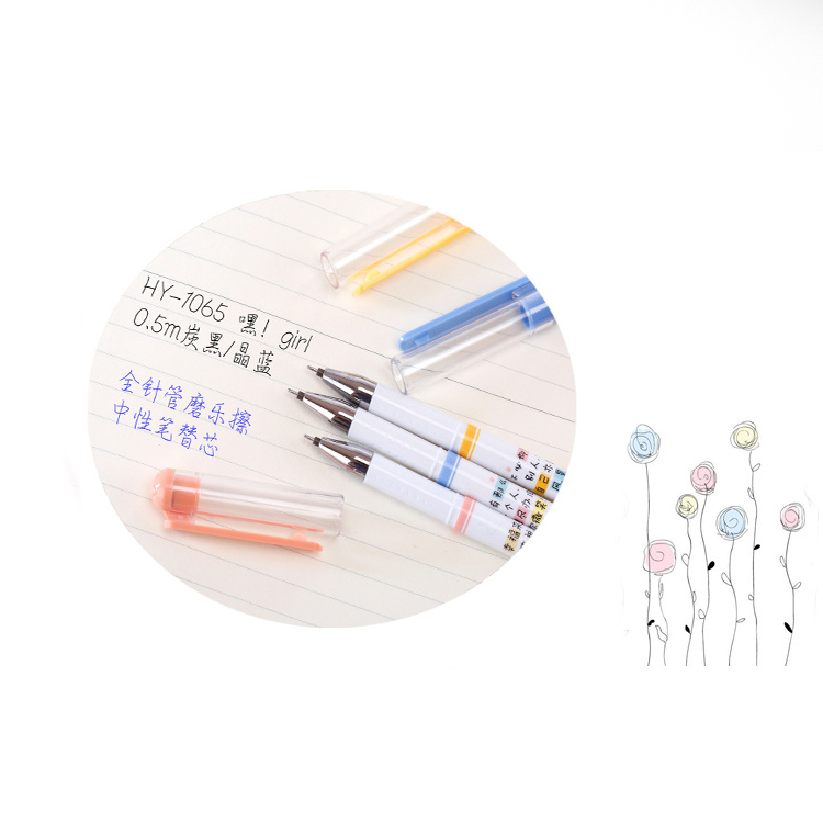 ⭐ปากกาลบได้🌈สาวน้อยตุ๊กตา ไส้สีน้ำเงิน 0.5📌สุ่มคละลาย ด้ามละ 4 บาท✔️พร้อมส่งOhwowshop หลากสี ปากกาเจล เครื่องเขียน