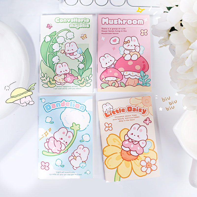 📚สมุดรวมลายการ์ตูน happy lovers ลายเส้น ชิ้นละ 2 บาท ✔️พร้อมส่ง (🎲สุ่มลาย) Ohwowshop สมุด เครื่องเขียน