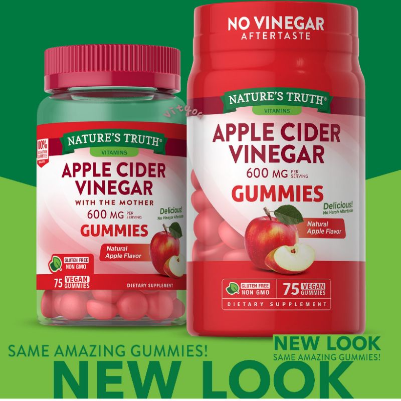Nature's Truth Apple Cider Vinegar 600 mg. 75 gummies
