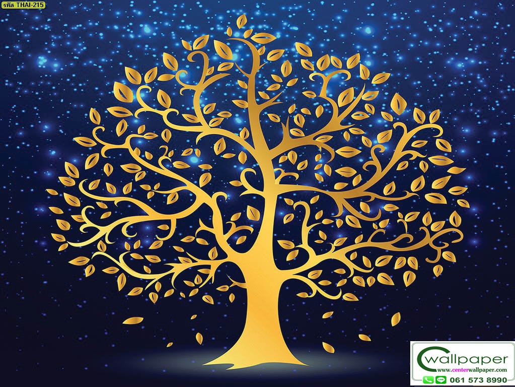 วอลเปเปอร์ลายต้นโพธิ์ THAI-215