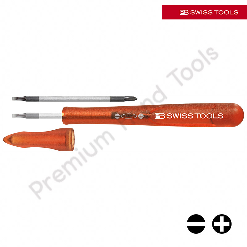 ไขควง PB Swiss Tools รุ่น PB 168-00 RED EDITION แบน/แฉก เบอร์ 00