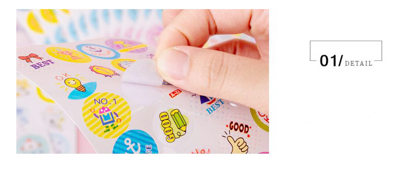 ⭐สติกเกอร์วงกลมลายการ์ตูน 4 แถว⭐เสริมทักษะ(เลือกแบบสินค้า)แผ่นละ 1 บาท✔️พร้อมส่ง Ohwowshop สติ๊กเกอร์ สวยงาม ราคาถูก เครื่องเขียน